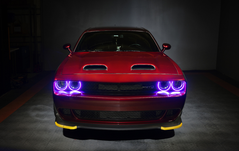 Dodge Challenger Headlight Halo Kit - ORACLE Lighting - Dynamic ColorSHIFT Surface Mount - `15-`21