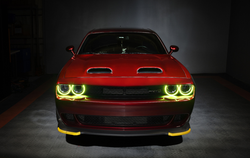 Dodge Challenger Headlight Halo Kit - ORACLE Lighting - Dynamic ColorSHIFT Surface Mount - `15-`21