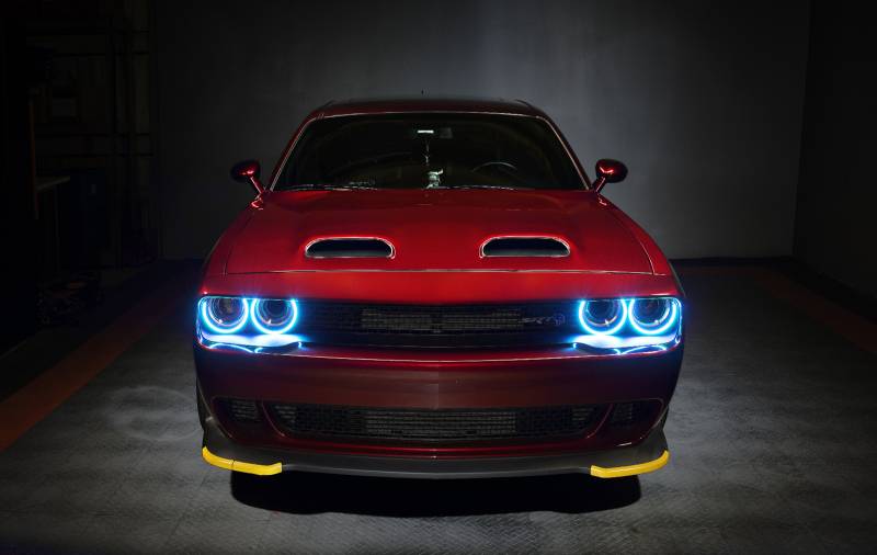 Dodge Challenger Headlight Halo Kit - ORACLE Lighting - Dynamic ColorSHIFT Surface Mount - `15-`21