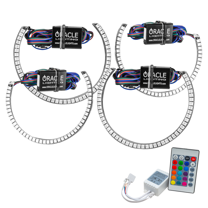 Dodge Challenger Halo Kit - ORACLE Lighting - ColorSHIFT w/ Simple Controller - ColorSHIFT - `15-`21