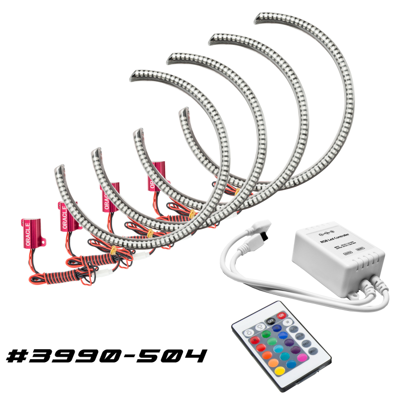 Dodge Challenger Halo Kit - ORACLE Lighting - ColorSHIFT w/ Simple Controller - ColorSHIFT - `15-`21