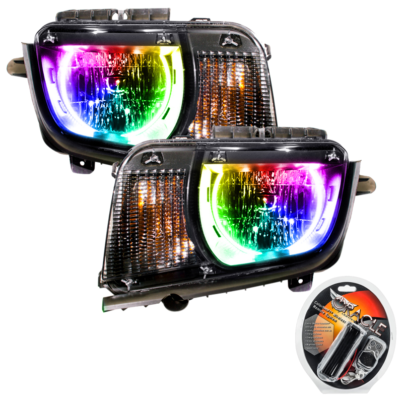 Chevrolet Camaro Headlight Assemblies - ORACLE Lighting - ColorSHIFT w/ RF Controller - `10-`13