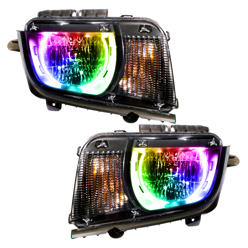 Chevrolet Camaro Headlight Assemblies - ORACLE Lighting - SMD HL (Non-RS) ColorSHIFT w/o Controller - `10-`13