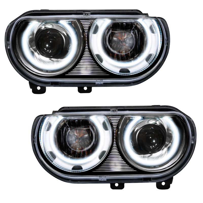 Dodge Challenger Headlight Assemblies - ORACLE Lighting - SMD, HID Style - White - `08-`14