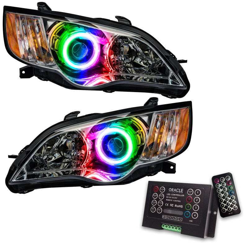 Subaru Legacy Headlight Assemblies - ORACLE Lighting - ColorSHIFT SMD w/ 2.0 Controller - `08-`09
