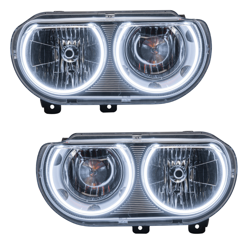 Dodge Challenger Headlight Assemblies - ORACLE Lighting - SMD Pre-Assembled - White - `08-`14