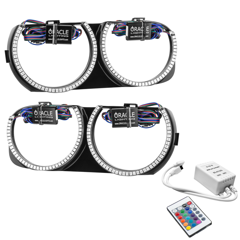 Dodge Challenger Headlight Bezels - ORACLE Lighting - Pre-Installed Halo w/ Simple Controller - `15-`21