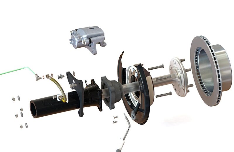 Toyota Tacoma Brake Kit - Rear - Pedders - Brake Conversion - `05-`20