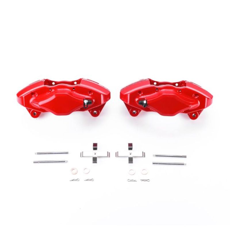 Subaru Impreza Performance Brake Caliper - Rear - PowerStop - Red Powder Coated - Red - `08-`14