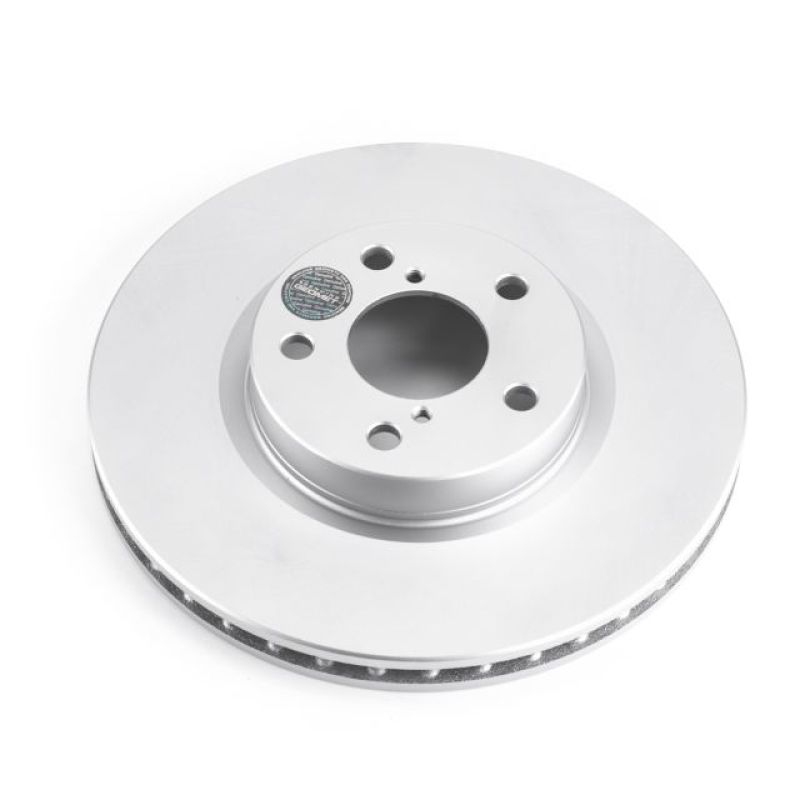 Subaru Impreza Brake Rotor (1) - Front - PowerStop - Evolution Geomet Coated - Silver - `17-`19