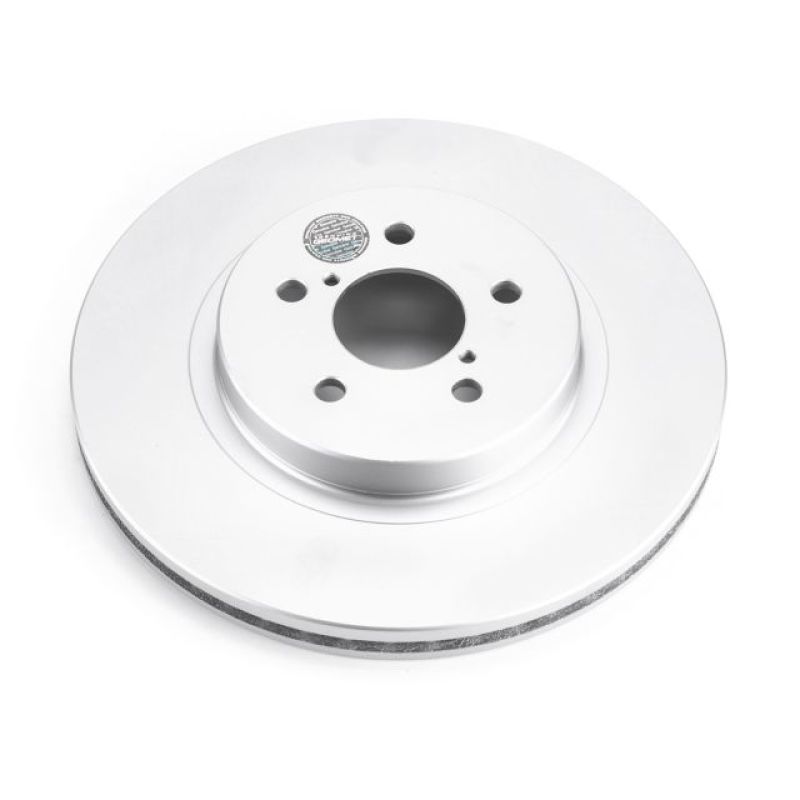 Subaru Impreza Brake Rotor (1) - Front - PowerStop - Evolution Geomet Coated - Silver - `17-`19