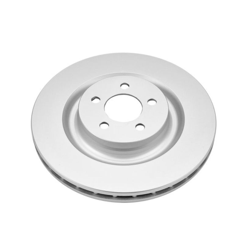 Chrysler 300 Brake Rotor (1) - Front - PowerStop - Evolution Geomet Coated - Silver - `05-`10