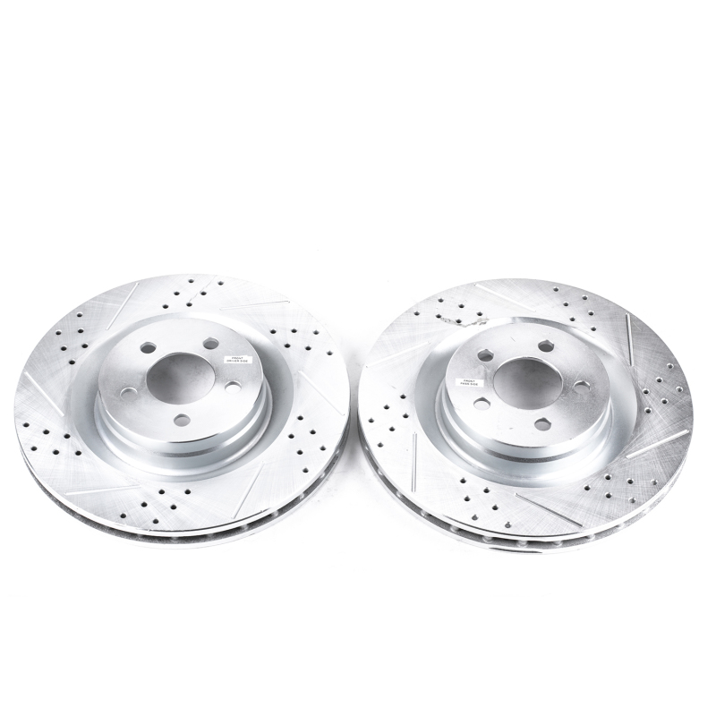Chrysler 300 Brake Rotors (2) - Front - PowerStop - Evolution Drilled & Slotted - `05-`10
