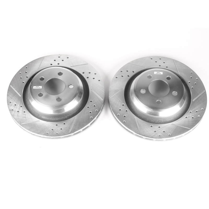 Chrysler 300 Brake Rotors (2) - Rear - PowerStop - Evolution Drilled & Slotted Zinc Plated - `05-`10