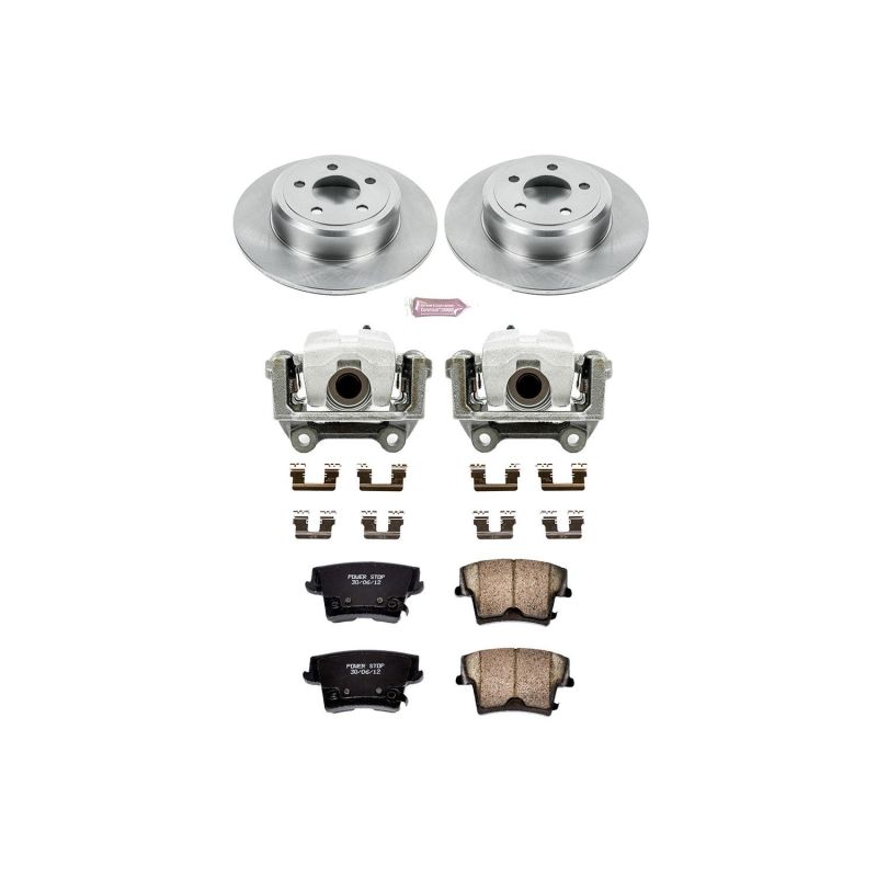 Chrysler 300 Brake Kit - Rear - PowerStop - Autospecialty Rotors + Evolution Ceramic Pads + Replacement Calipers - `05-`21