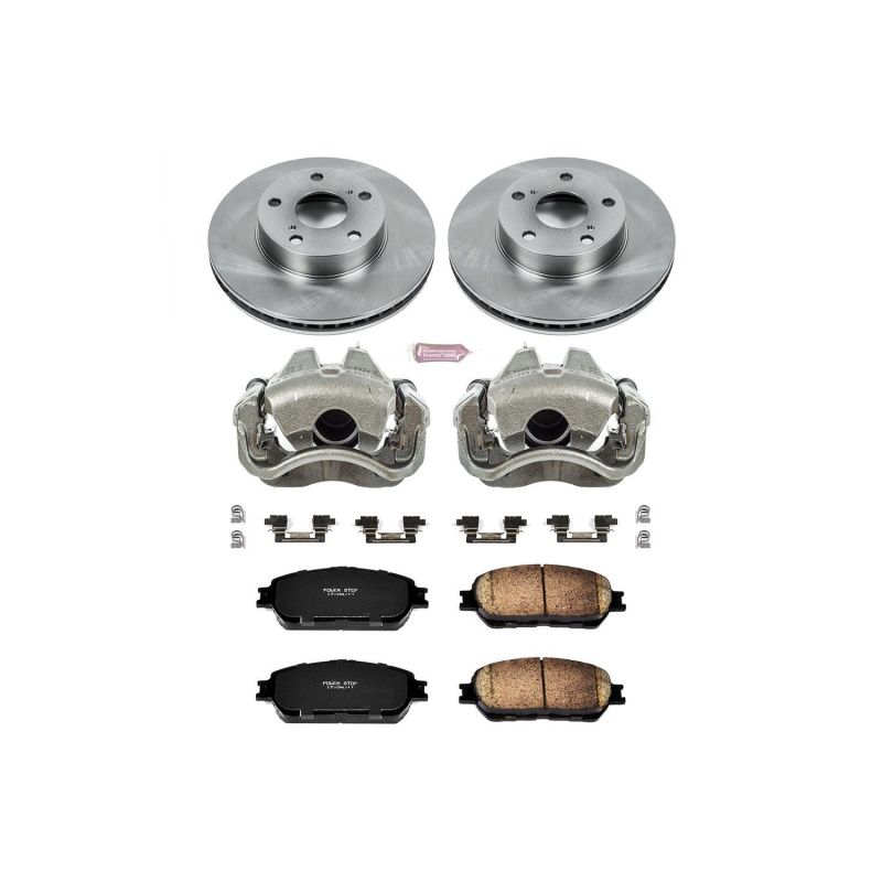 Toyota Tacoma Brake Kit - Front - PowerStop - Autospecialty Rotors + Evolution Ceramic Pads + Replacement Calipers - `05-`15