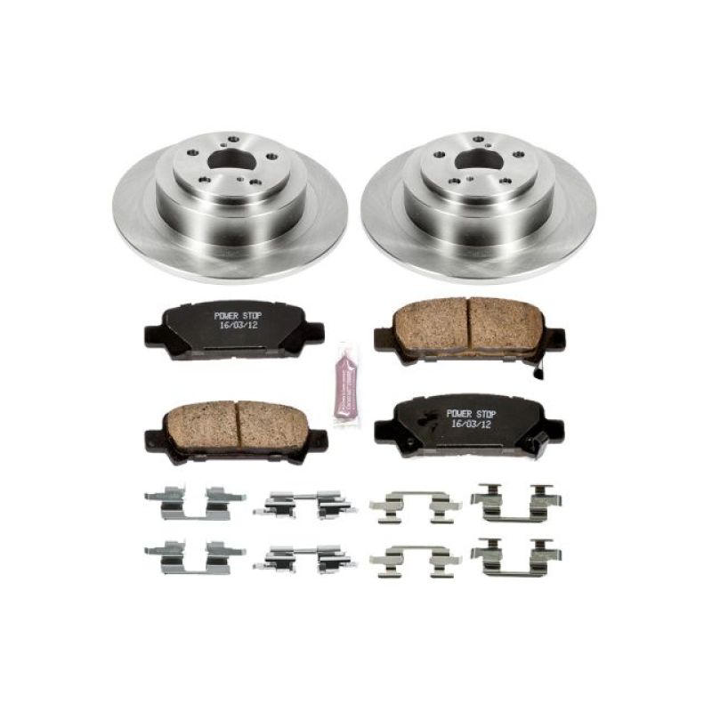 Subaru Outback Brake Kit - Rear - PowerStop - Z17 Evolution Plus Ceramic Pads + Autospecialty Rotors - `00-`04