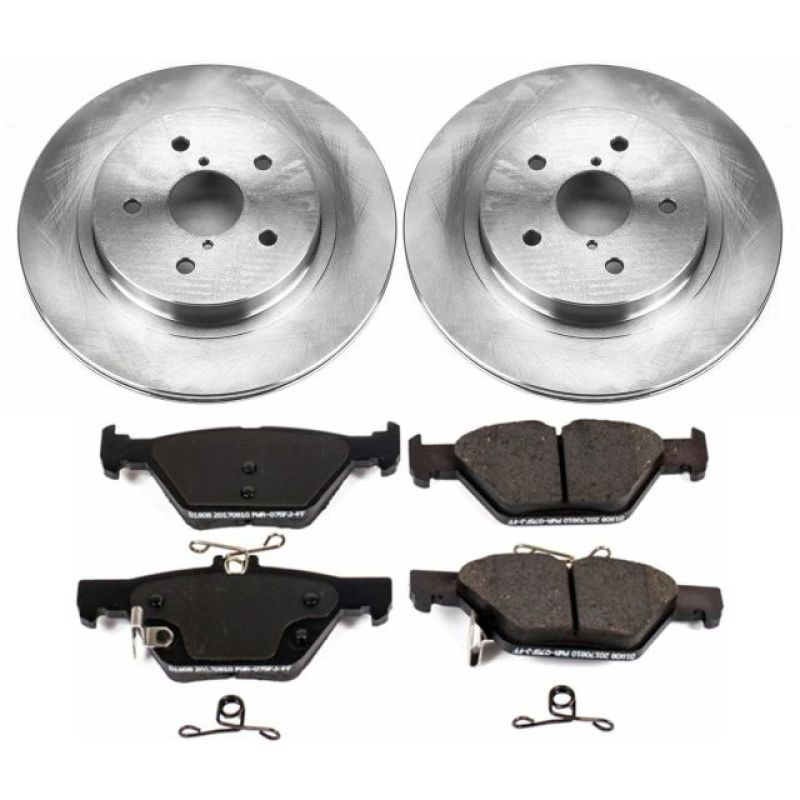 Subaru Outback Brake Kit - Rear - PowerStop - Autospecialty Rotors + Z17 Evolution Plus Ceramic Pads - `15-`19