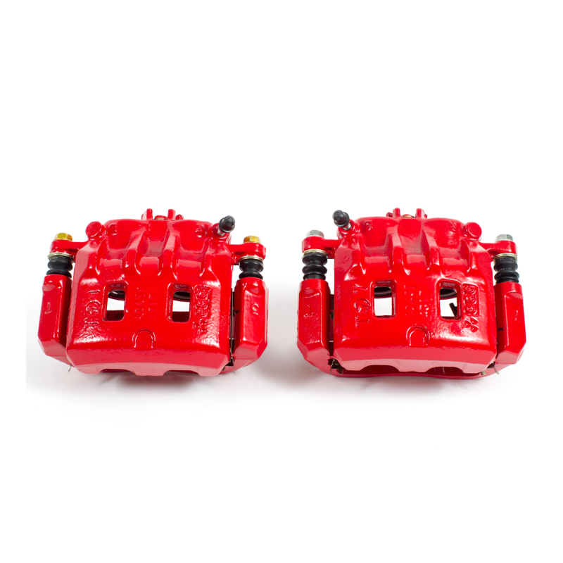 Subaru Outback Brake Caliper (2) - Front - PowerStop - Red Powder Coated - Red - 2001
