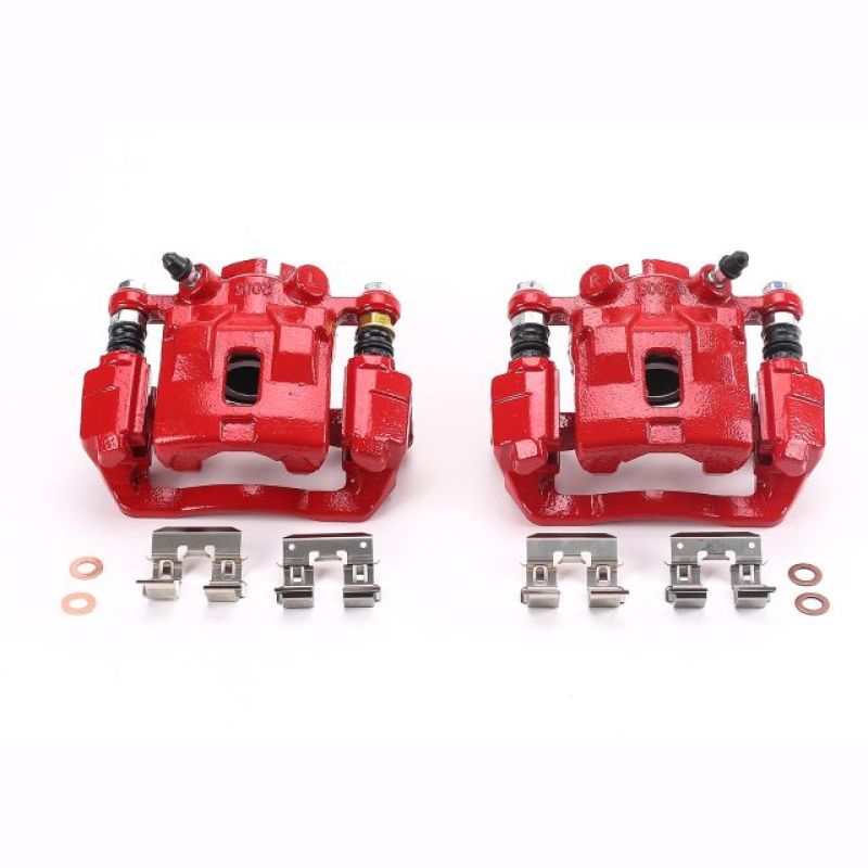 Subaru Outback Brake Calipers (2) - Rear - PowerStop - Red Powder Coated - Red - 2005
