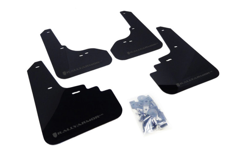 Subaru Legacy Mud Flap - Rally Armor - UR Blk Flap/Grey Logo - Black - `05-`09