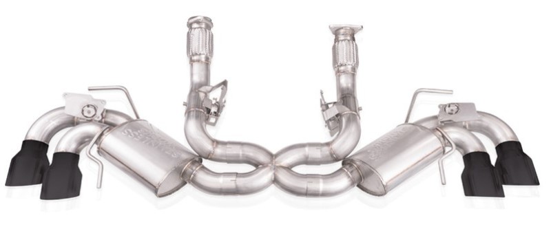 Chevrolet Corvette C8 Performance Exhaust - Stainless Works - Legend Cat-Back - Matte Black - `20-`21