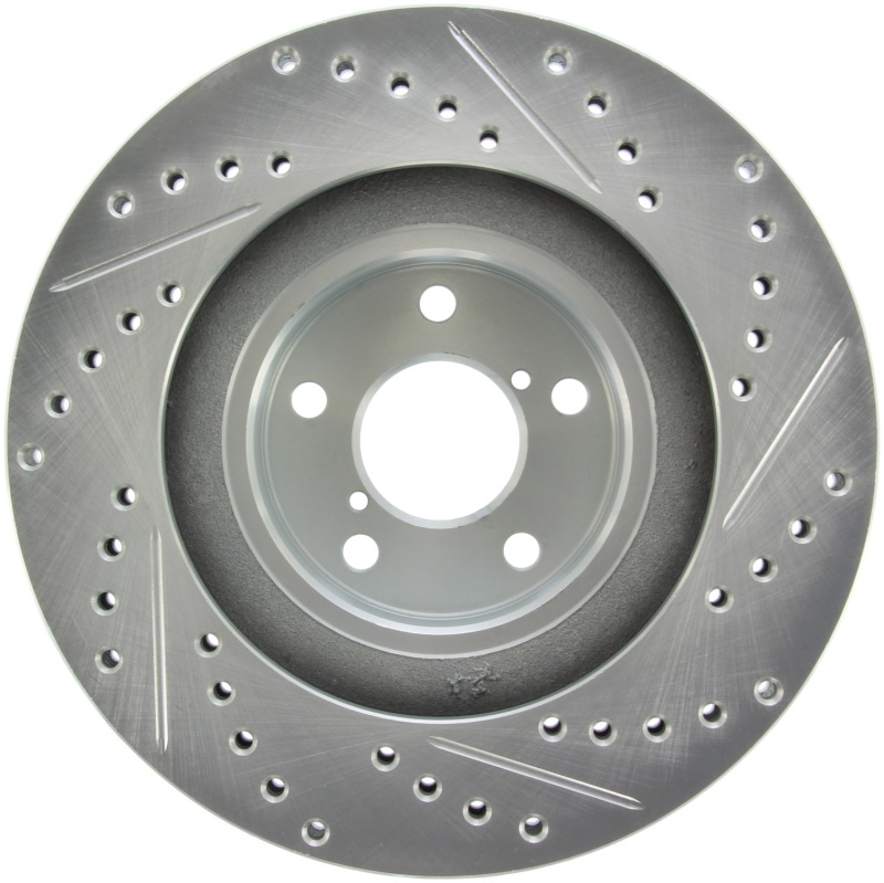 Subaru Impreza Brake Rotor (1) - Front Right - Stoptech - Select Sport Slotted/Drilled - `02-`08