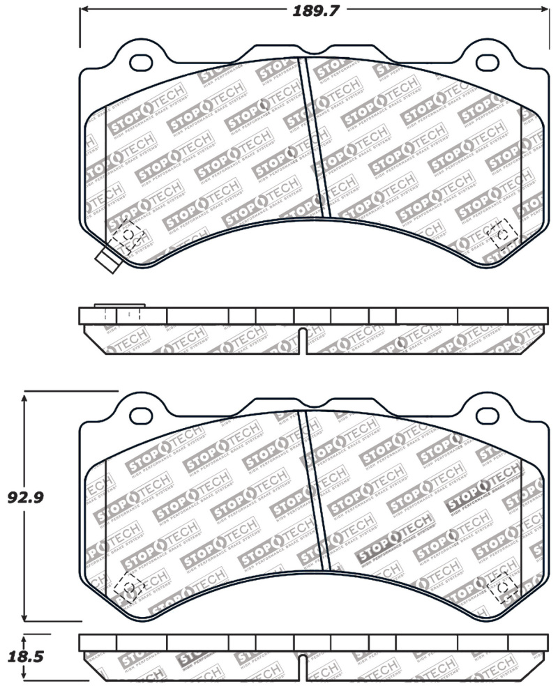 Nissan GT-R Brake Pads - Stoptech - Sport - `09-`21
