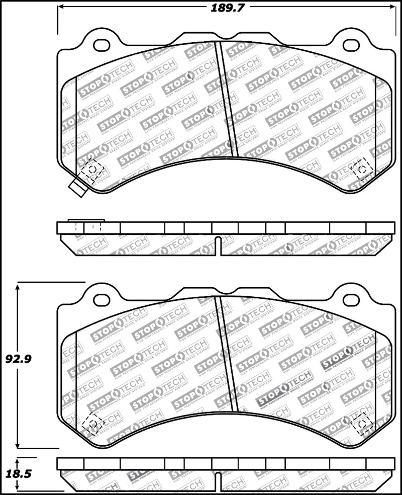 Nissan GT-R Brake Pads - Stoptech - Sport - `09-`21