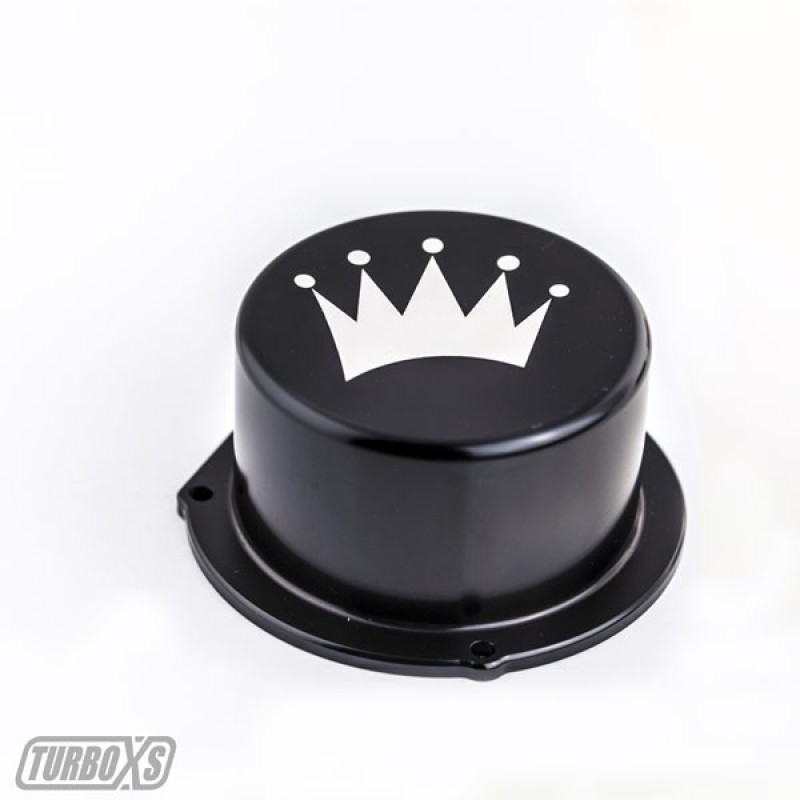 Subaru WRX Vacuum Pump Cover - Turbo XS - Billet Aluminum - Black - `15-`19
