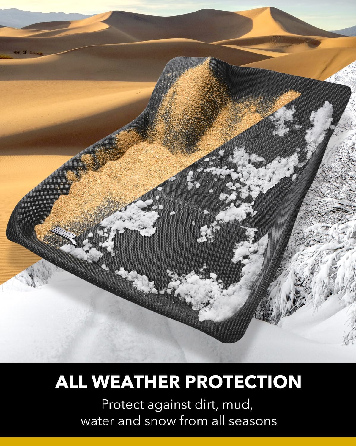 Jaguar F-PACE Floor Liners - Front - ACE Kagu - Black