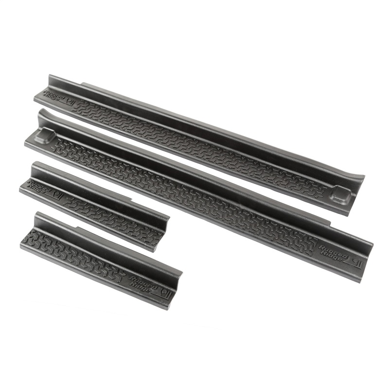 Jeep Wrangler JK Entry Guard Kit - Front - Rugged Ridge - All Terrain - Black - `07-`18