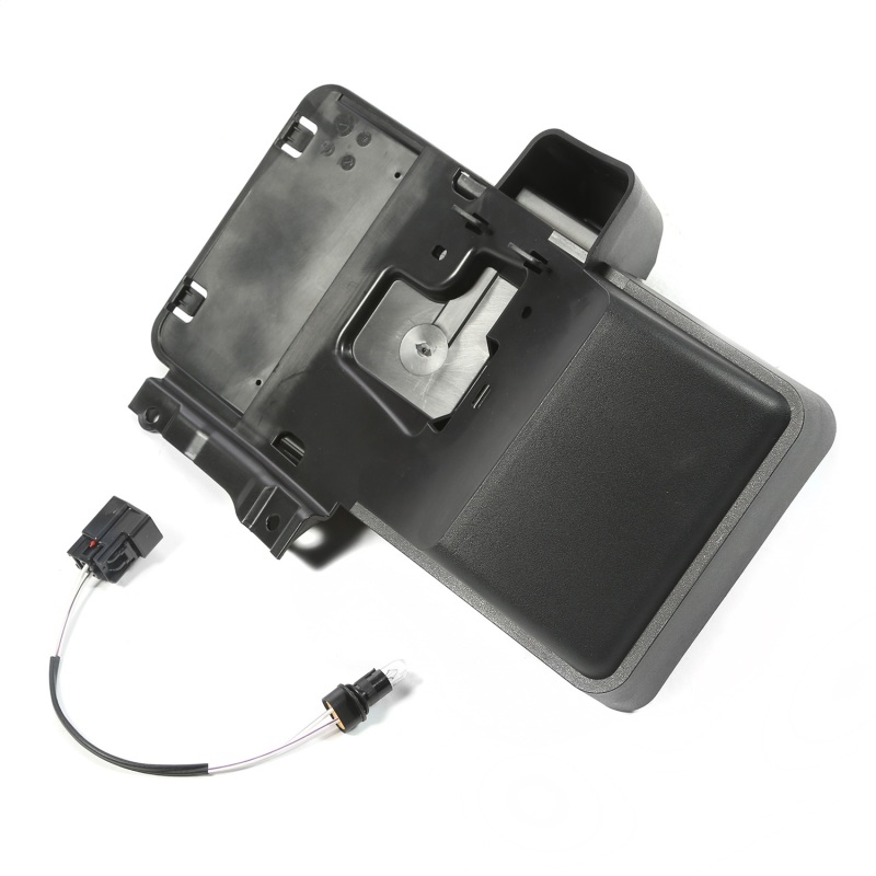 Jeep Wrangler JK License Plate Bracket - Rear - OMIX - Black - `07-`18