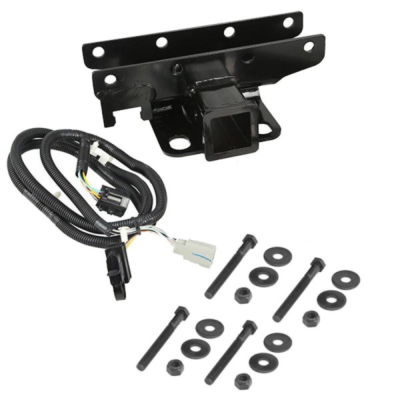 Jeep Wrangler JK Receiver Hitch Kit - Rear - Rugged Ridge - Black - `07-`18
