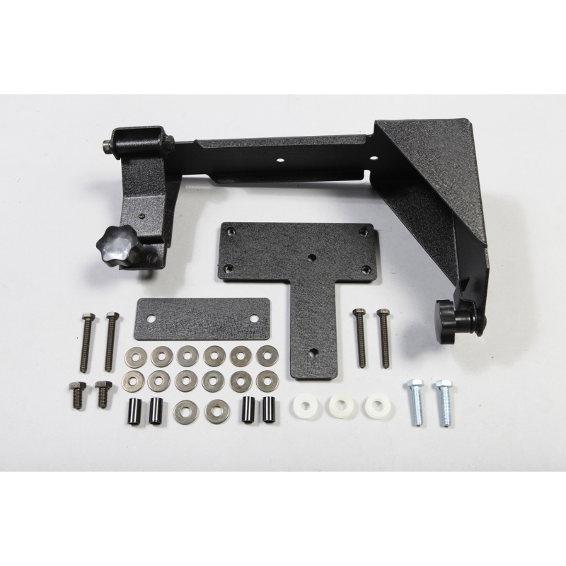 Jeep Wrangler JK Off-road Jack Mounting Bracket - Rear - Rugged Ridge - Hi-Lift Style - `07-`18