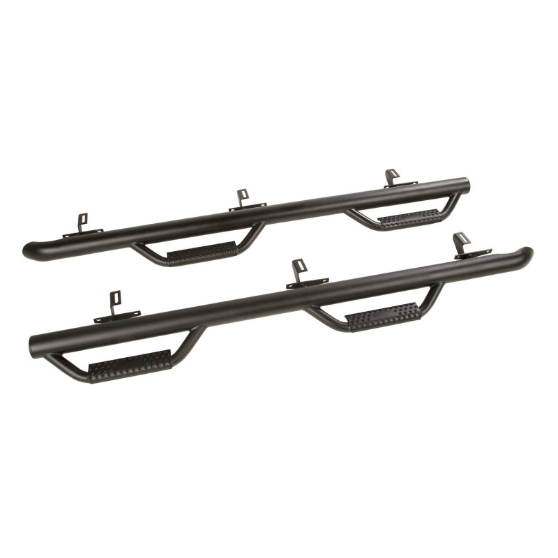 Jeep Wrangler JK Nerf Bars - Rugged Ridge - Spartan - Textured Black - `07-`18