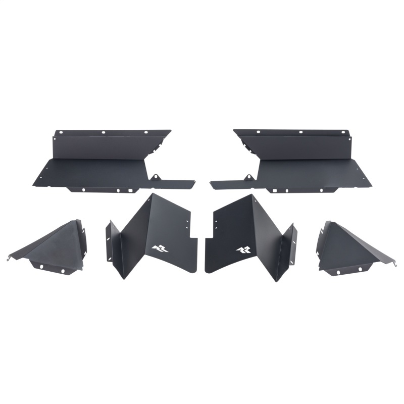 Jeep Gladiator Fender Flare Kits - Rear - Rugged Ridge - Aluminum Inner Fender Liners - Black - `20-`22