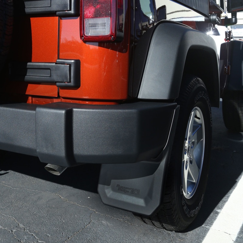 Jeep Wrangler JK Splash Guard Kit - Rear - Rugged Ridge - Black - `07-`18