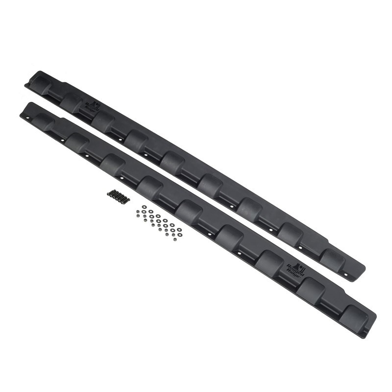 Jeep Wrangler JK Body Armor Kit, Rocker Guard - Rocker - Rugged Ridge - Matte Black - `07-`18
