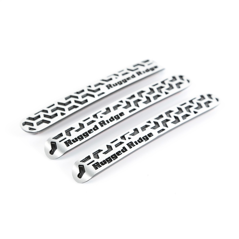 Jeep Wrangler JK Door Handle Inserts - Doors and Tailgate - Rugged Ridge - Contrast Tread - Black - `07-`18