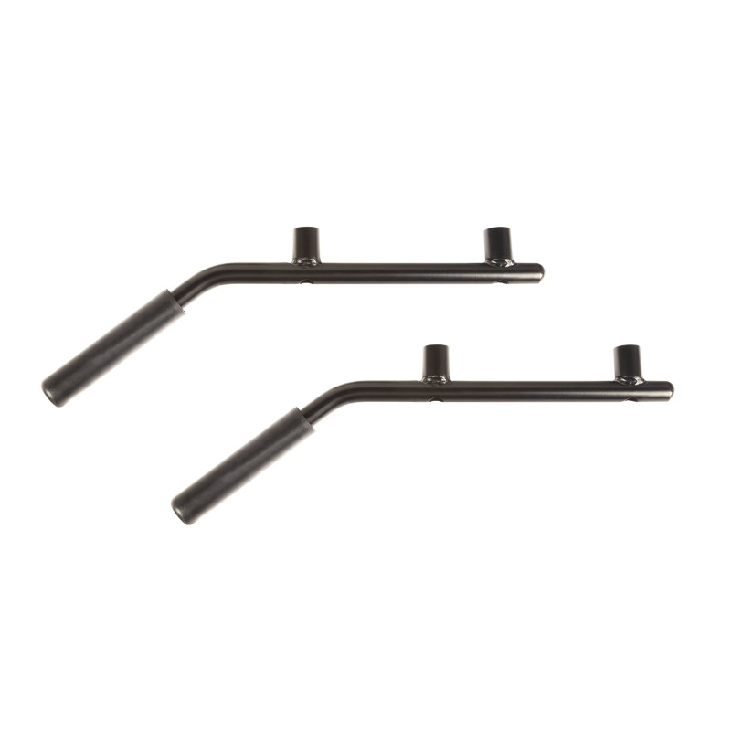 Jeep Wrangler JK Grab Handles - Rear - Rugged Ridge - Steel - Black - `07-`18