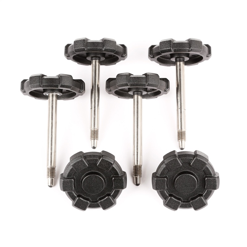 Jeep Wrangler JK Door Surround Knobs - Rugged Ridge - Elite - Black - `07-`18