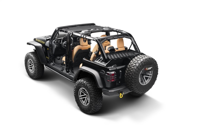 Jeep Wrangler JL Interior Storage Rack - Rugged Ridge - Black - `18-`22