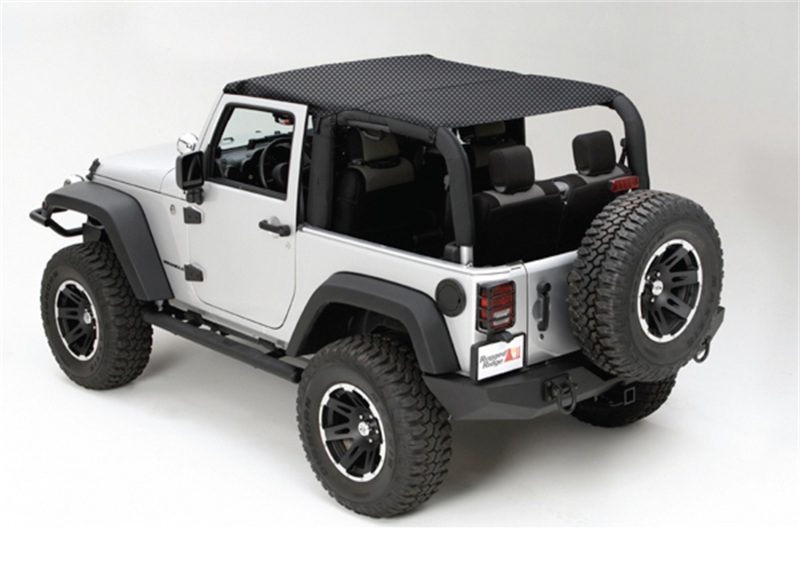 Jeep Wrangler JK Mesh Island Top - Rugged Ridge - Mesh - Black - `10-`18