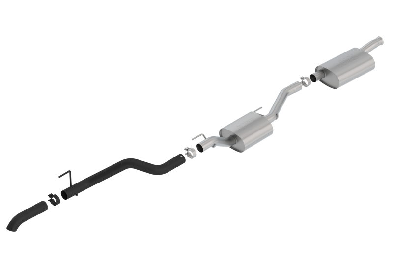 Jeep Gladiator Performance Exhaust - Borla - Cat Back Touring - Black - 3.6L - `20-`23