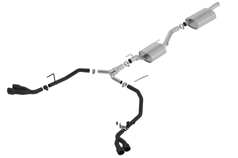 Jeep Gladiator Performance Exhaust - Borla - Cat Back Touring - Black - 3.6L - `20-`23