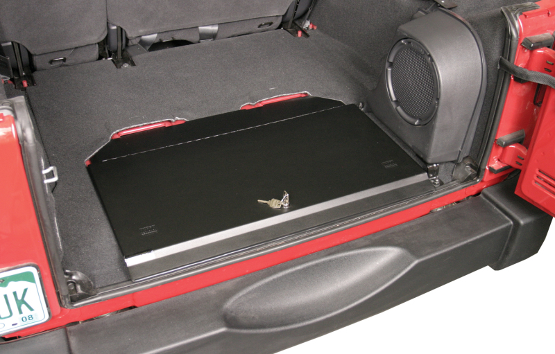 Jeep Wrangler JK Cubby Cover - Tuffy Products - Standard Key - Black - `07-`18