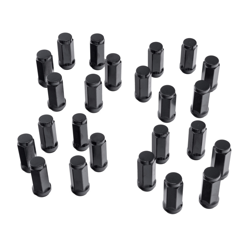 Jeep Gladiator Lug Nut Set - Rugged Ridge - M14-1.5 Acorn-Style - Black - `20-`22