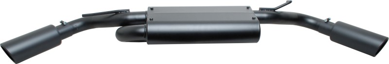 Jeep Wrangler JK Cat-Back Dual Extreme Exhaust - Rear - Gibson - Black Elite (Ceramic) - Black - 3.8L - `07-`17