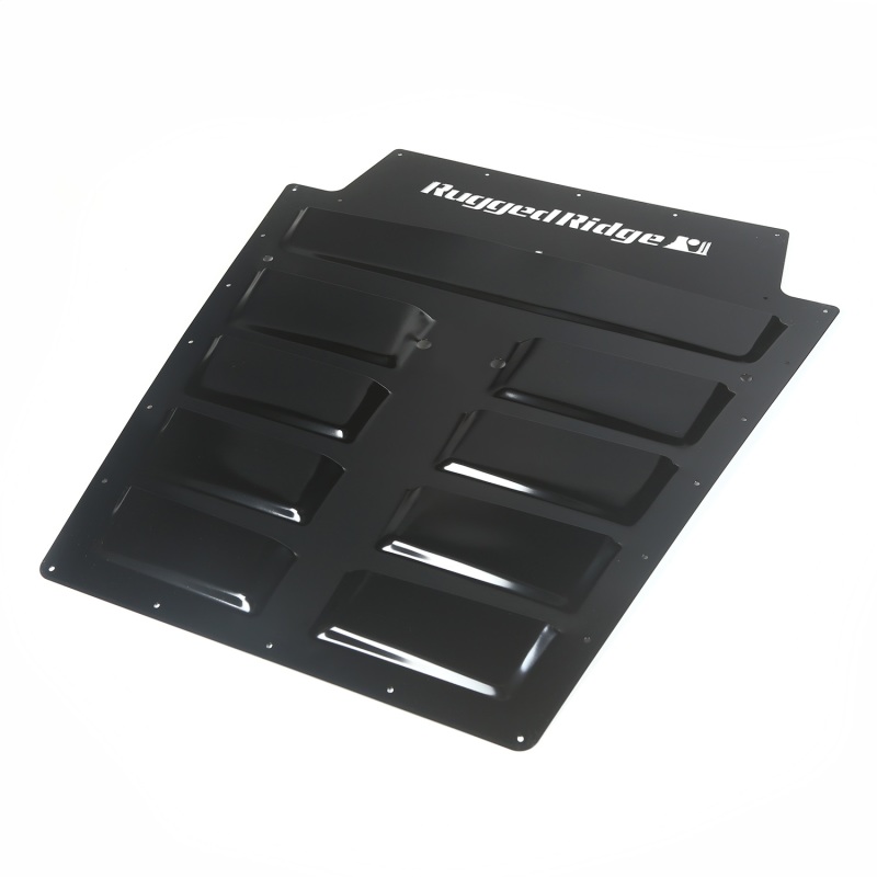 Jeep Wrangler JK Hood Vent Insert - Rugged Ridge - Louvered - Primer - `07-`18